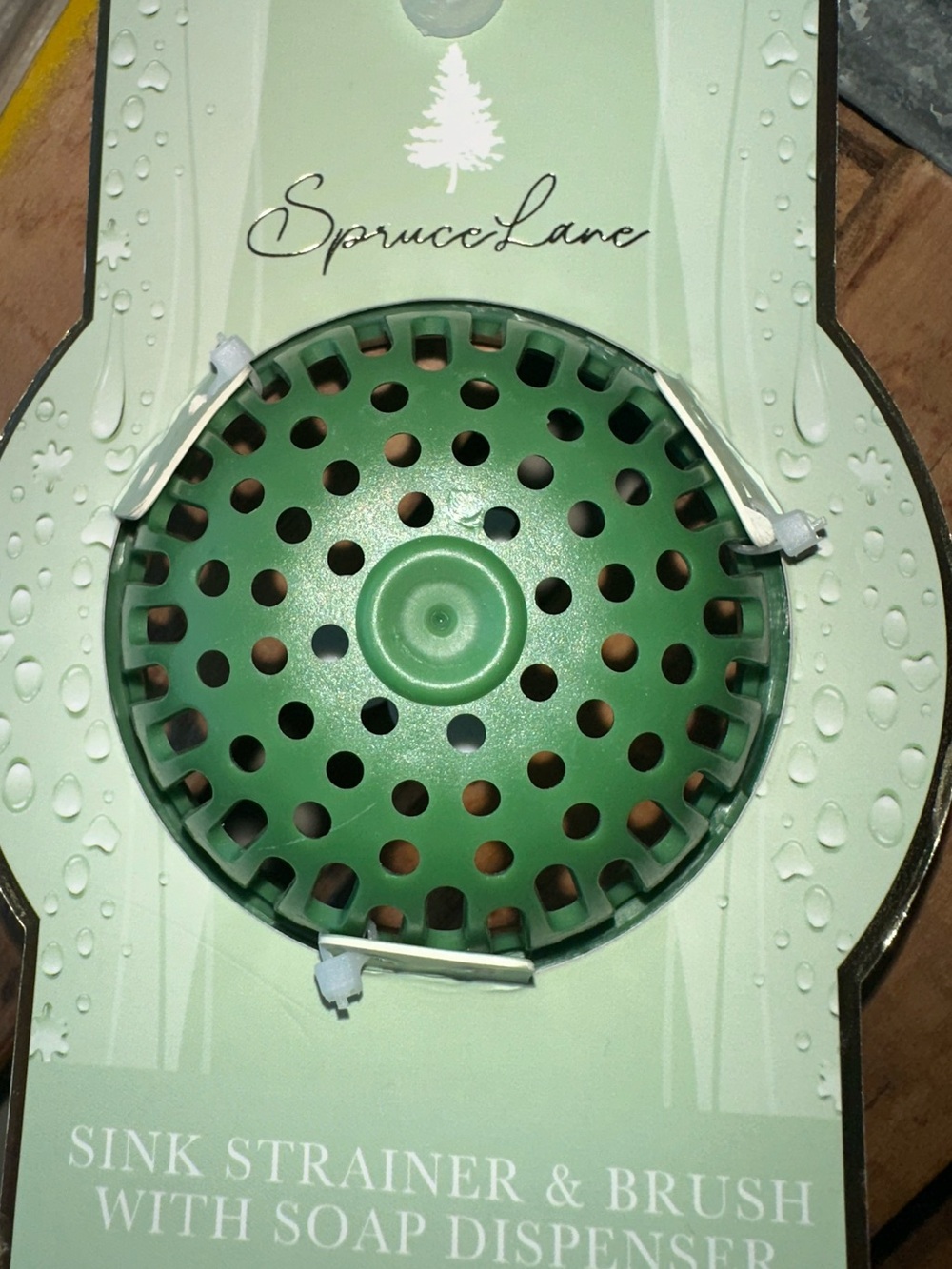 Spruce Lane Cherry-themed sink strainer and scrub brush set ~New - Picture 6 of 7